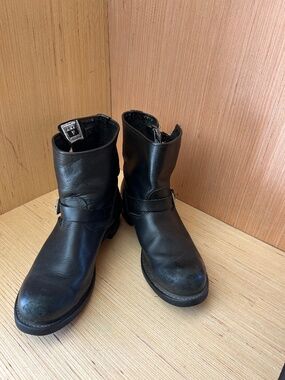 Frye | Shoes | Frye Smith Engineer Stone Washed Black 